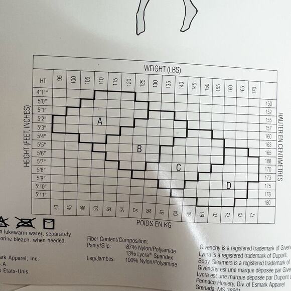 Vintage NEW GIVENCHY White Crystal Shimmery Ultra Sheer Control Top Pantyhose - Picture 10 of 13